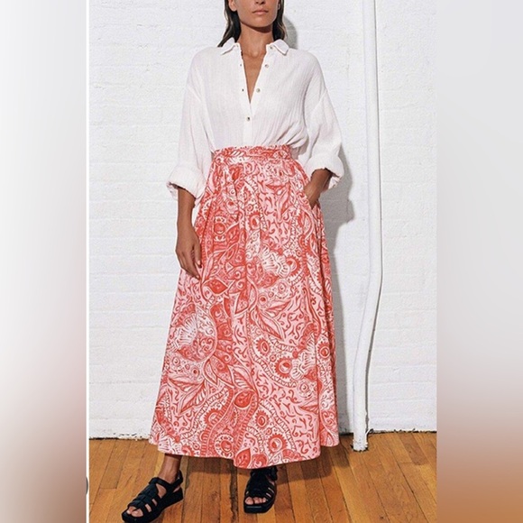 KATRINA sarong wrap skirt beach pareo Mara Hoffman - XL - pool cruise vacation - Picture 4 of 6